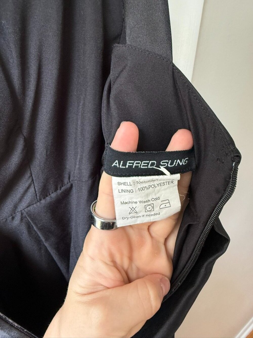 Alfred Sung Dress | Style D706 Size: 8 | Black - Picture 5 of 7
